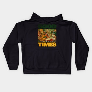 VINTAGE GOOD TIMES HAPPY DAY BLM Kids Hoodie